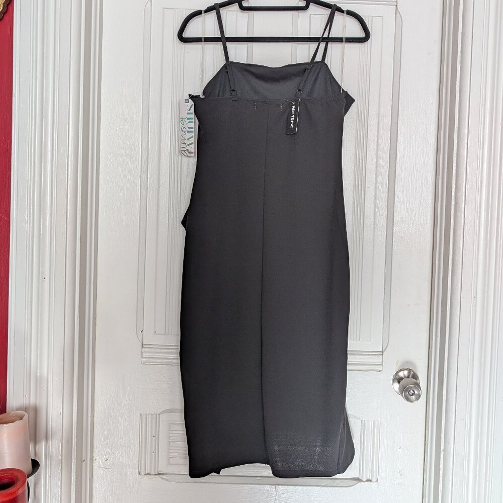 Hot Topic Almost Famous Spaghetti Strap & Ruffle Midi Dress NWT Size L - Picture 2 of 12